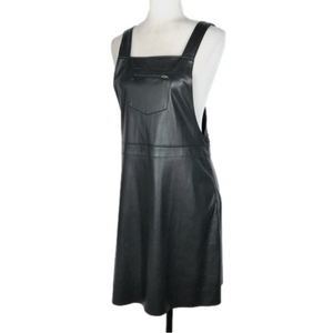 Reitmans black faux-leather dress